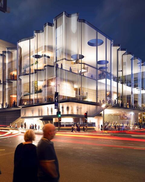 Brian Robinson's Floriate for the new theatre at the Queensland Cultural Centre.